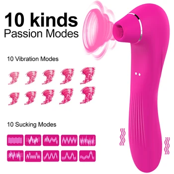 Močan Klitorisa Sesanju Vibrator Za Ženske Klitoris Bedak Klitoris Stimulator Dildo Z Vibriranjem Ženski Blaga Sex Igrače Za Odrasle 18
