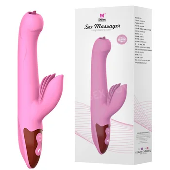 Močan Vibrator, Vibrator G-spot Massager Klitoris Stimulator Vaginalne Dildos Jezika Lizanje Ogrevanje Sex Igrače Za Ženske Masturbator