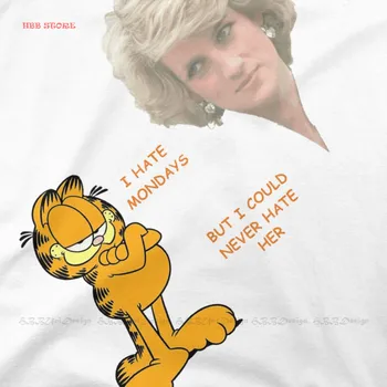 Moški Oblačila Klasičnih Anime Garfield Majica Diana Slothful Tshirt Mačka Smešno Odie Modno Oblikovanje Kratek Rokav Odraslih T-shirt