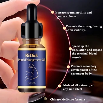 Moški Penis Širitve olje Pene Erekcijo Afrodiziak Eterično Olje Sex Delay Dick Viagra Rast Zgostitev Masaža, Krema Maziva