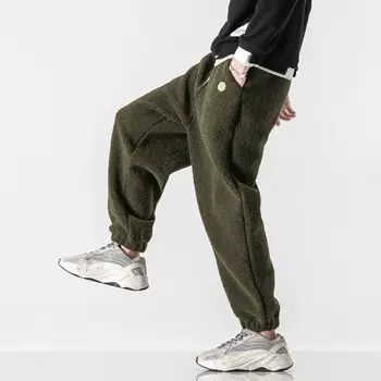 MrGB Prevelik Sweatpants Moške Svoboden Ravne Noge Široko Noge Hlač 2021 Moda Moška Oblačila Harajuku
