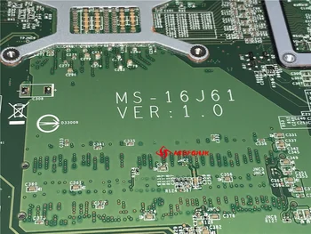 MS-16J61 ZA MSI MS-16J6 GE62 PE60 GP62 PRENOSNI računalnik z MATIČNO ploščo Z I5-6300HQ CPU SR2FP IN GTX950M N16E-GT-A1 Test Delo