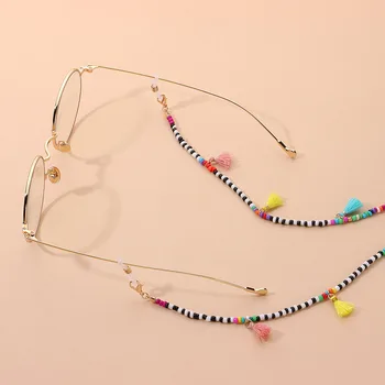 Multi-barvni Mat Noge sončna Očala Verige Masko Kabel Imetniki Potovanja Moda Anti-skid Visi Očala Verige Masko Verige Dodatki