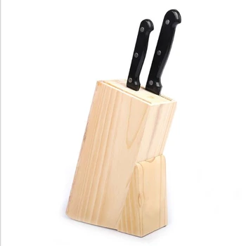 Multifunkcijski Luknje Bambusa Nož Stojalo Za Shranjevanje Rack Orodje Lesa Kuhinjski Nož Držalo Za Nož Stojalo Blok Organizator Orodje