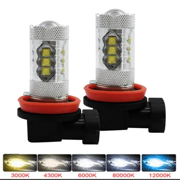 Muxall MINI LED Avtomobilski Žarometi H7 H4 LED H8/H11 HB3/9005 HB4/9006 H1 80W 12000lm Auto Žarnica Žarometa 6000K Luči za Meglo
