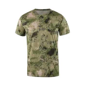 Na prostem T-Shirt Quick Dry Prikrivanje O Vratu Kratek Rokav Tee Majica za Moške Priložnostne Taktični Boj T Srajce Vojaški Vrhovi