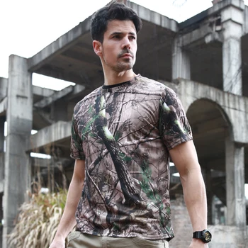 Na prostem T-Shirt Quick Dry Prikrivanje O Vratu Kratek Rokav Tee Majica za Moške Priložnostne Taktični Boj T Srajce Vojaški Vrhovi