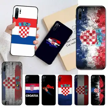 Nacionalno Zastavo Hrvaške Banner Simbol Primeru Telefon Za Huawei honor Mate P 10 20 30 40 i 9 8 pro x Lite smart 2019 nova 5t coque