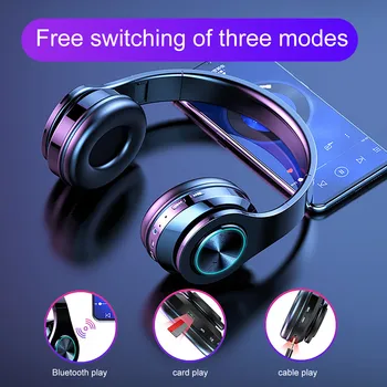 Nad Uho Slušalke Stereo hi-fi Gaming Šport Tws slušalke mp3 Bluetooth slušalke Zložljive bas za Video Igre laptop z Mic