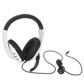 Nad Uho Z Mikrofonom Laptop Nadzor Glasnosti Stereo Žične Gaming Slušalke 3.5 mm Vrata Pametni Univerzalno Za PlayStation 4