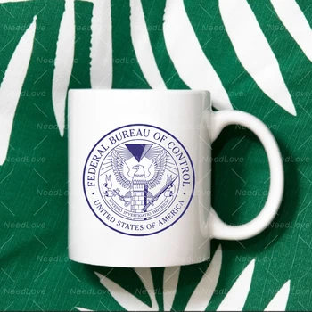 Nadzor FBC Logotip Bele Skodelice Pokal Čaj, Mleko, Kava, Skodelice Home Office Šoli Steklenica za Vodo