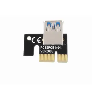 Najnovejši VER009 USB 3.0 PCI-E Riser VER 009S Express 1X 4x 8x 16x razširitveno napravo Pcie Riser vmesniško Kartico SATA 15pin-Do 6-Pin Power