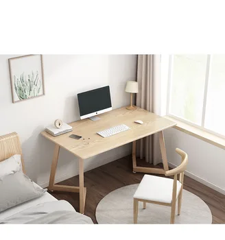 Namizni računalnik desk doma imitacije masivnega lesa, desk spalnica desk preprosta sodoben pisalno mizo študija mizo