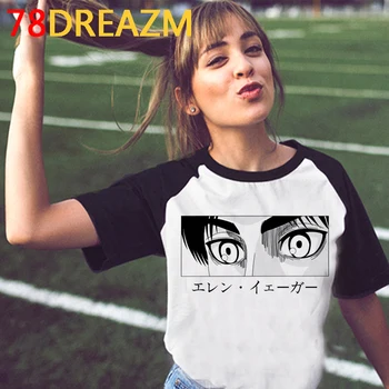 Napad na Titan Shingeki Ne Kyojin poletnih vrh ženske nekaj oblačil vintage priložnostne grunge estetske t shirt obleko estetske