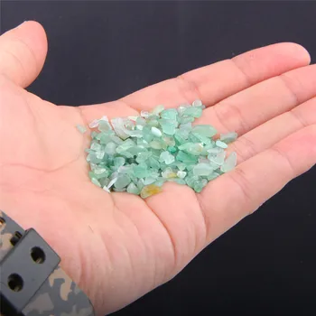 Naravnega Kamna Zeleni Aventurine Quartz Crystal Gramoz Žetonov Svoboden Biseri 3-5mm Surovi Rock Gem Kamen Čipov za DIY Doma Dekor Ni Luknja