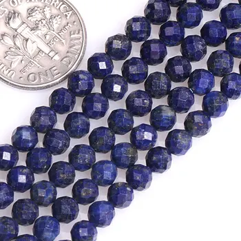 Naravni Lapis Lazuli Obrazi Krog Acceories Kroglice Za Nakit, Izdelava Sklop Kroglice 15-Palčni DIY Osnovo Za Zapestnico 6 8 10 12 mm