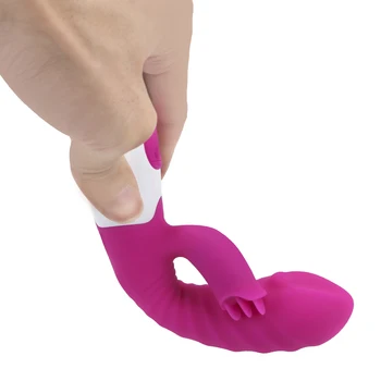 Nastavek Vagine, Anusa Masaža Rabbit Vibrator za G-Spot Klitoris Stimulator Spolnih Igrač za Ženske Jezika Lizanje Vibrator 30 Frekvenca