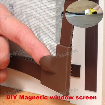 Nastavljiv DIY Prilagodite Magnetni Okno Zaslon windows za Avtodome Izmenljive Stroj Nevidno Letenje proti Komarjem Zaslon Neto Očesa