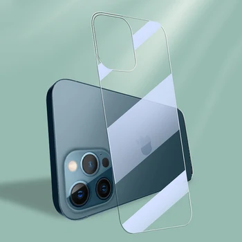 Nazaj UV Stekla za iPhone 12 Max Pro iPhone 12 Mini 12Mini Kaljeno Steklo Za iPhone12 Hrbtni Pokrovček Anti-padec Nazaj, Zaščitno Steklo