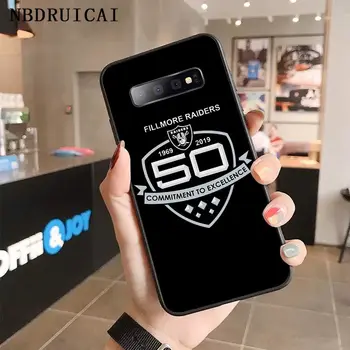 NBDRUICAI Oakland Raiders Visoko Kakovostnega Silikona Primeru Telefon za Samsung S9 plus S5 S6 rob plus S7 rob S8 plus S10 E S10 plus