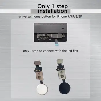 Ne dela se Dotaknite ID prstnega Odtisa, se lahko Vrnete Nazaj Gumb Domov Flex Kabel zamenjava za iPhone 7 8 Plus
