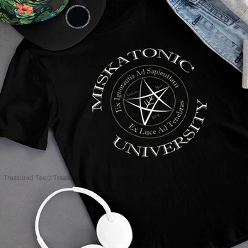 Necronomicon T Shirt Miskatonic Univerze T-Shirt Tiskanje 100 Odstotkov Bombaža Tee Zabavno Majico Mens Moda Tshirt