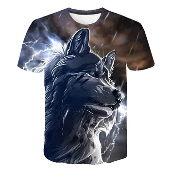 Nekaj volk print majica s kratkimi rokavi moški 3d T-shirt vrhu kratka sleeved O-vratu T-shirt street fashion priložnostne dihanje blagovne znamke 2021