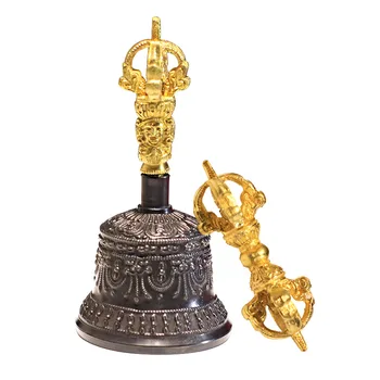 Nepal Uvoženih Baker Zvonec, Zvok Eteričnimi Ročno Tibera Buddhism Dobave Pet Delnic Diamantni Prstan