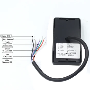 Nepremočljiva 125khz RFID Indikatorjev LED Bralnika Kartic Wiegand 26 34 Varnost RFID EM ID Kartica za Nadzor Dostopa do Bralca