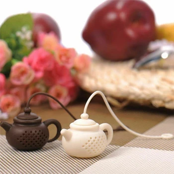 New vroče Čajnik Obliko Čaj Infuser ustvarjalno čaj Cedilo Silikonski Teabag Listov Filter Difuzor Čaj Kuhinja Orodja pribor