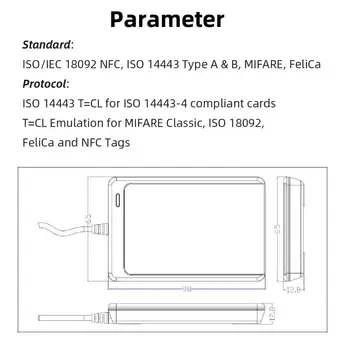 NFC Reader USB ACR122U brezkontaktne pametne ic Kartico in pisatelj rfid kopirni stroj kopirni stroj Duplicator 5pcs tekočina iz Zamenljiva Oznako Kartico Ključne F.o.b.
