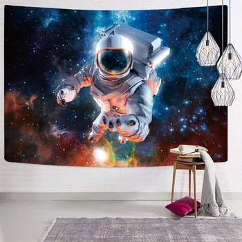 Nknk Astronavt Tapiserija Prostor Steno Tapiserija Galaxy Home Tapestrys Potovanja Tenture Mandala Steni Visi Boho Dekor Čarovništva