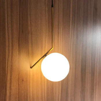Nordijska Stekleno kroglo obesek luči dnevna soba industrijske svetilke restavracija spalnica dekor oblikovalec Okraski visi svetilka