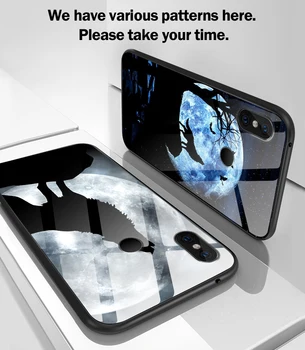 North American Plešast Orel, Kaljeno Steklo Mobilni Telefon Primerih za iPhone 10 8 7 Plus 5 5S SE 2020 6 6S Plus Lupini Vrečke