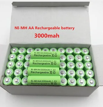 Nov 1,2 V, 3000 mAh NI MH AA Pre-cargado bateras recargables NI-MH recargable AA batera par juguetes micrfono de la cmara