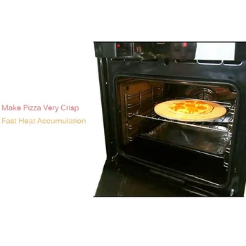 Nov 13-Palčni Pizza Kamen za Kuhanje, Peko na Žaru Ekstra Debele Pizza Orodja za Pečica in Bbq Grill Bakeware Kruh Pladenj Kuhinja B