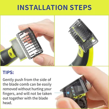 Nov Glavnik 1 2 3 5 Mm Brivnik Clipper Kože Telesa Za Philips Norelco Oneblade Hair Removal Guide Glavniki