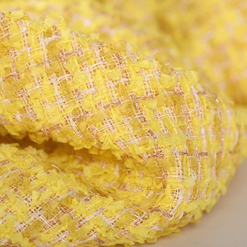 Nov izdelek rumena grobo tkane mehko in dišeče tkanine moda dišeče slog obleko, krilo tkanine tissu tela šivanje tissus stof плед