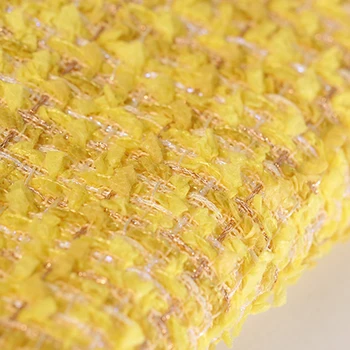 Nov izdelek rumena grobo tkane mehko in dišeče tkanine moda dišeče slog obleko, krilo tkanine tissu tela šivanje tissus stof плед