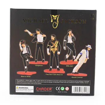 Nov Svež Michael Jackson IKONO PVC Slika Jackson Številke Igrača Dosegljivi Model Igrače Komplet 5 KOSOV Brezplačna Dostava