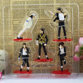 Nov Svež Michael Jackson IKONO PVC Slika Jackson Številke Igrača Dosegljivi Model Igrače Komplet 5 KOSOV Brezplačna Dostava