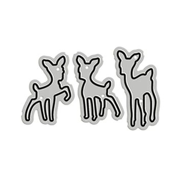 Nova Igra Fawns Deers Živali 2020 Rezanje Kovin Matrice za DIY Scrapbooking Kartico in Izdelavo Dekorativne Reliefi Obrti Št Znamk