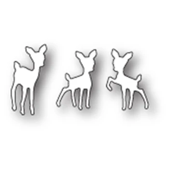 Nova Igra Fawns Deers Živali 2020 Rezanje Kovin Matrice za DIY Scrapbooking Kartico in Izdelavo Dekorativne Reliefi Obrti Št Znamk