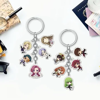 Nova Moda Japonski Anime Code Geass GAIDEN Lelouch Akril Keychain Risanka Slika Key Ring