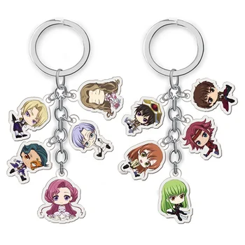 Nova Moda Japonski Anime Code Geass GAIDEN Lelouch Akril Keychain Risanka Slika Key Ring
