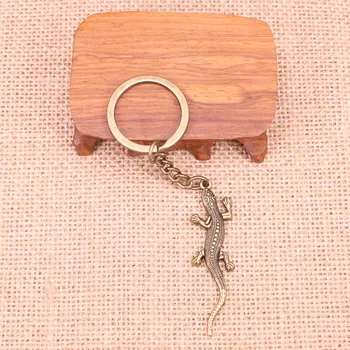 Nova Moda Keychain 56*15 mm kuščar gecko Obeski DIY Moški Nakit Avto Ključ Veriga Obroč Imetnik Spominek Za Darilo