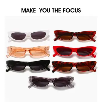 Nova Moda Letnik Mačje oči, sončna Očala Ženske blagovne Znamke Oblikovalec Retro Sunglass Pravokotnik sončna Očala Ženski UV400 Objektiv Eyewears