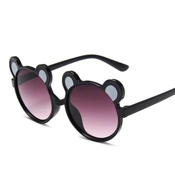 Nova Moda Medved Uho Oblike, sončna Očala Srčkan Fantje Dekleta Krog Okvir sončna Očala Gradient Očala UV400
