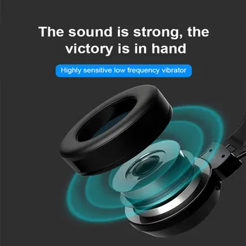 Nova Slušalka Igralec Slušalke Prostorski Zvok, Stereo Slušalke Z Mikrofonom Pisane Luči Gaming Overear Za Tablični Računalnik Gamer