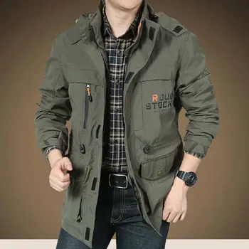 Nova zunanja polnjenje jakno za moške prosti čas mladih velike svoboden jakna moška moda